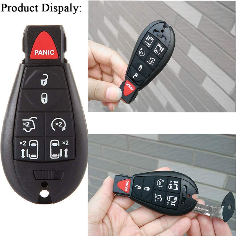  [AUSTRALIA] - Key Fob Compatible for 2008-2015 Chrysler Town and Country,2008-2014 Dodge Grand Caravan Keyless Entry Remote Replacement M3N5WY783X IYZ-C01C