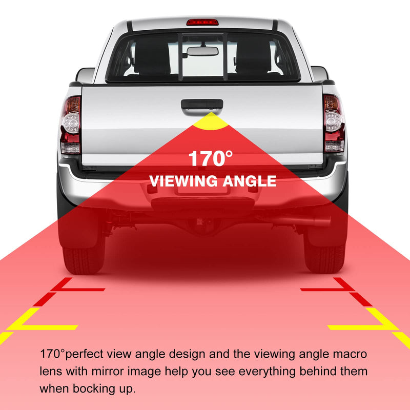  [AUSTRALIA] - Partol Rear View Camera Backup Tailgate Handle Camera Compatible with Toyota Tacoma 2005-2014, Aftermarket Tailgate Door Handle Replacement Parking Cameras for Toyota Tacoma 2005-2014