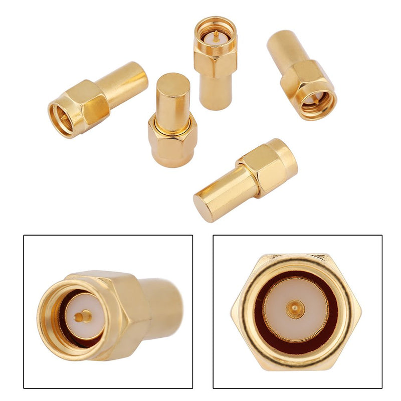  [AUSTRALIA] - 5pcs Coaxial Terminators SMA Male Connector RF Coaxial Matched Terminator Termination Load 50 Ohm 2W SMA Terminator