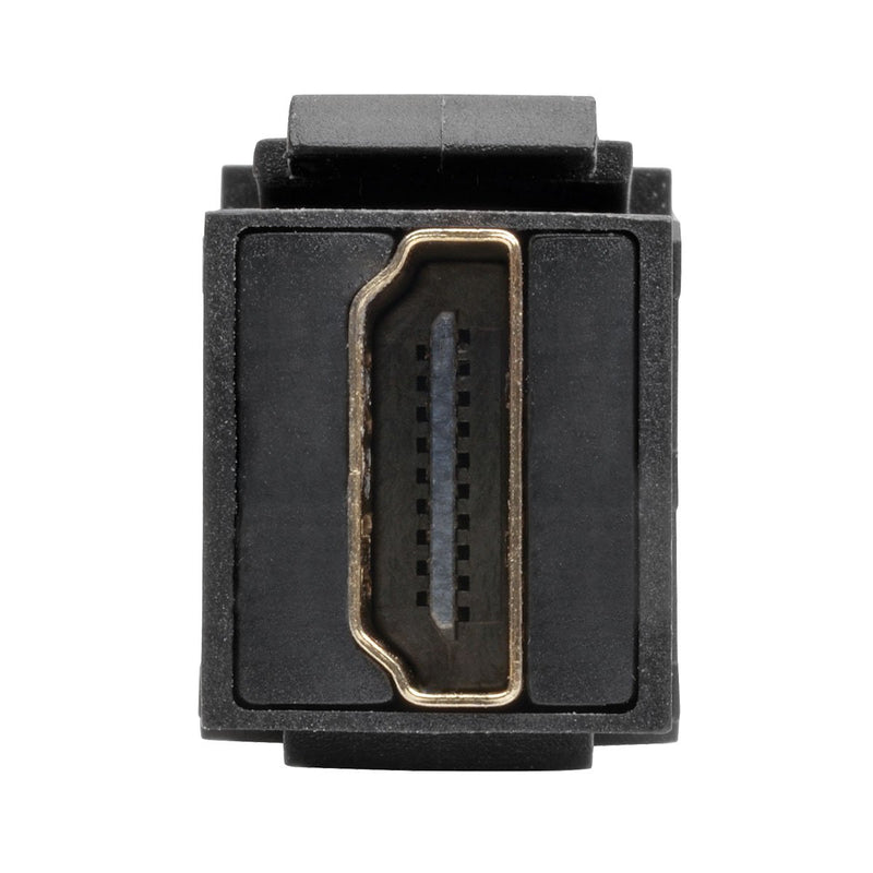 Tripp Lite High-Speed HDMI with Ethernet All-in-One Keystone/Panel Mount Coupler Cable (F/F), Angled Connector, 1 ft. (P164-001-KPA-BK) - LeoForward Australia