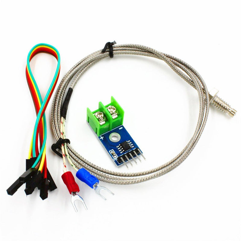  [AUSTRALIA] - HiLetgo DC 3-5V MAX6675 Module + K Type Thermocouple Temperature Sensor Thermocouple Sensor Set M6 Screw for Arduino