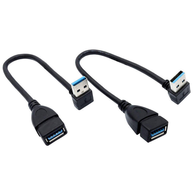  [AUSTRALIA] - Male to Female Extension Cable - 2Pack USB 3.0 A-Male to A-Female Adapter Cord 7.9inches (20cm)