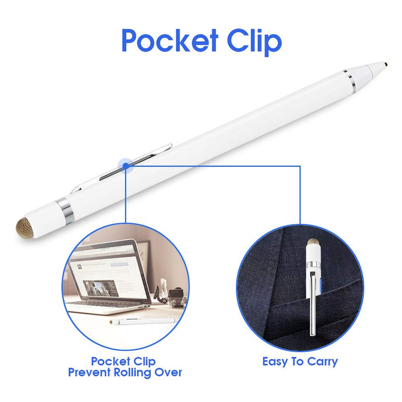 Stylus Pen for Dell Inspiron 15 5000 2 in 1, EDIVIA Digital Pencil with 1.5mm Ultra Fine Tip Pencil for Dell Inspiron 15 5000 2 in 1 Stylus, White - LeoForward Australia