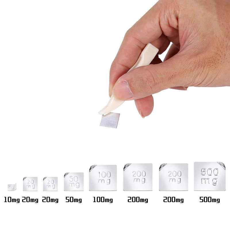  [AUSTRALIA] - Pack of 17 calibration weights, weights scales stainless steel calibration weights set digital scales precision 10mg-100g precision calibration deviation +/- 0.003g scale set