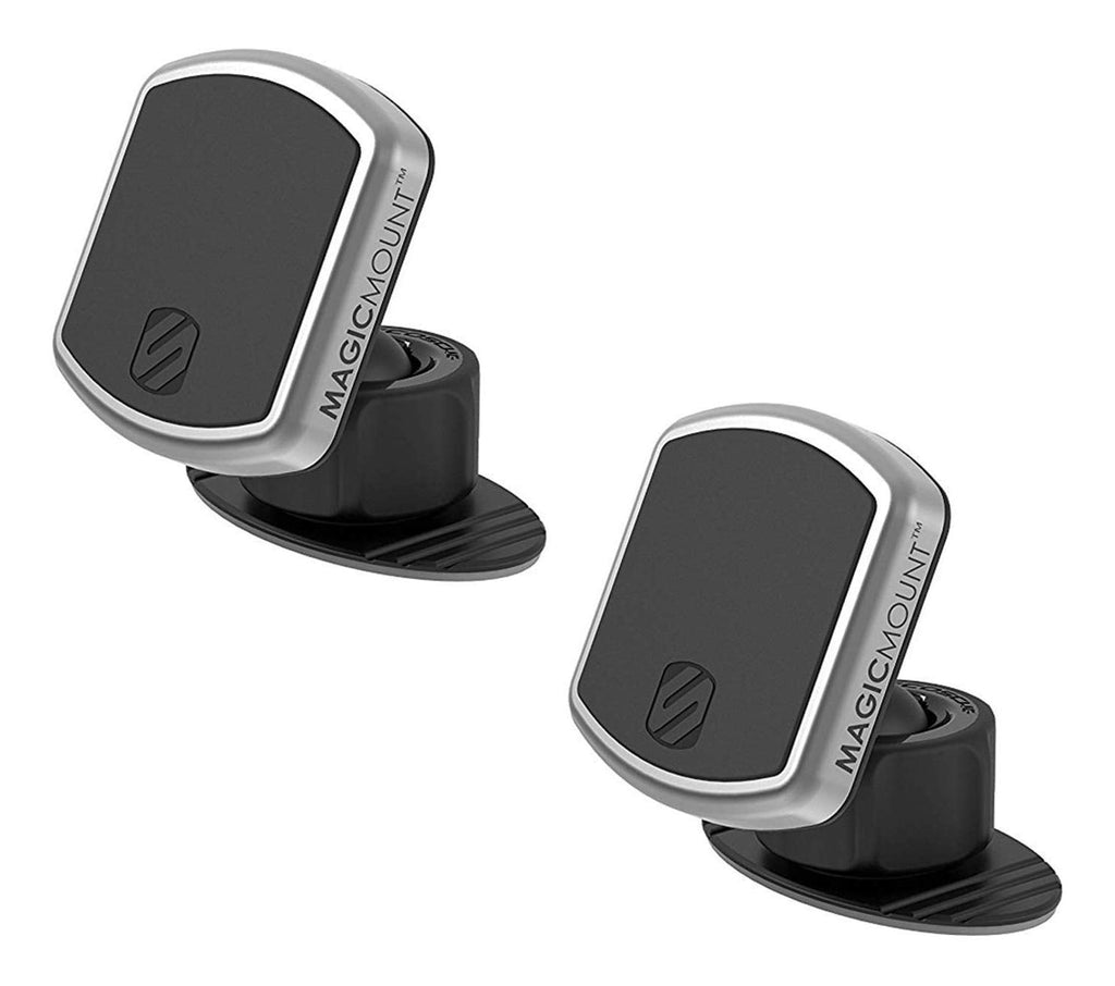  [AUSTRALIA] - Scosche MPD2PK-UB MagicMount Pro Magnetic Car Phone Holder Mount - 360 Degree Adjustable Head, Universal with All Devices - Dashboard Mount - Pack of 2 Dash 2 pack
