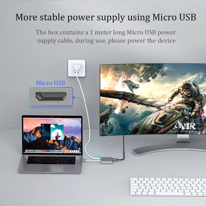  [AUSTRALIA] - WJESOG Displayport to Dual HDMI Input 4K MST/SST Hub DP to 2 HDMI Splitter Multi Stream Transport Hub, for Windows 、Mac 、System