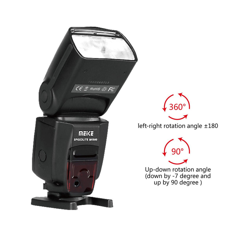  [AUSTRALIA] - Meike MK600 High Speed Sync TTL Speedlight Camera Flash Compatible with DSLR Cameras 1300D 70D 6D 5DII 5DIII 7D 60D 550D 600D 650D 800D 4000D,etc