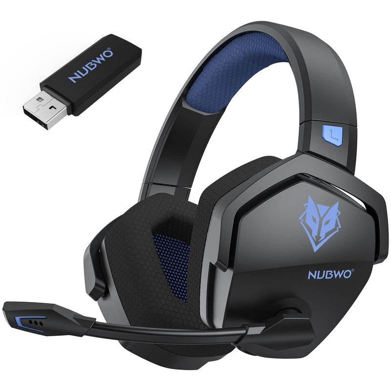  [AUSTRALIA] - NUBWO G06 Wireless Gaming Headset with Microphone for PS5, PS4, PC, Mac (Very PERI) Blue