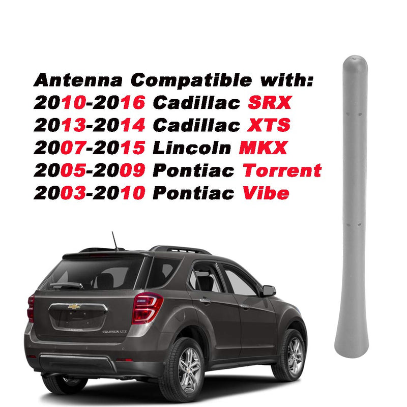  [AUSTRALIA] - 10370211 GM Roof Antenna Rod Only, 7 inche Flexible Rubber Radio Antenna Whip Compatible with GM Chevy GMC Buick Cadillac Lincoln Pontiac Select Models, Durable Antenna Mast Replacement for 23169266