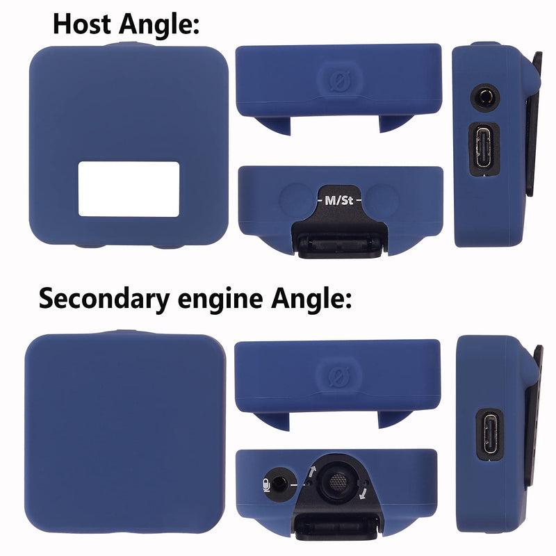  [AUSTRALIA] - Silicone Case for RODE Wireless Go II/RODE Wireless GO 2 Wireless Microphone System, Compatible with Rode Wireless Go I & Rode Wireless Go II (Gray) Gray