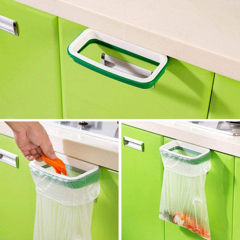  [AUSTRALIA] - traderplus 3-Pack Hanging Trash Bag Rack Holder for Kitchen, Pantry, Bathroom, Dorm Room, Office