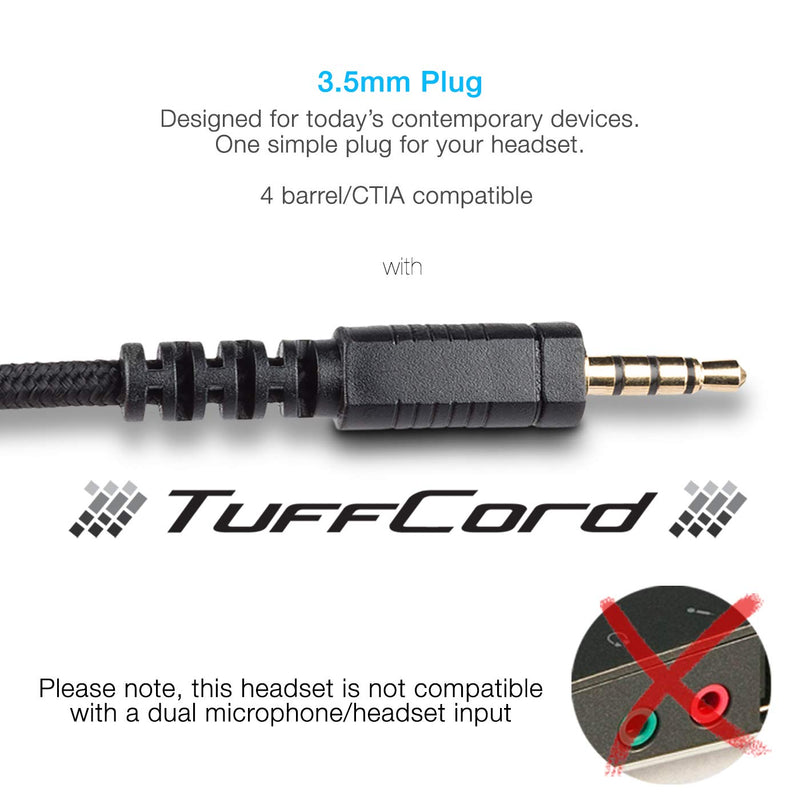  [AUSTRALIA] - Cyber Acoustics Stereo PC Headset; 3.5mm Connection, Noise Cancelling Microphone with Flexible Boom for PC & Mac; Classroom, Home or Office (AC-6008)