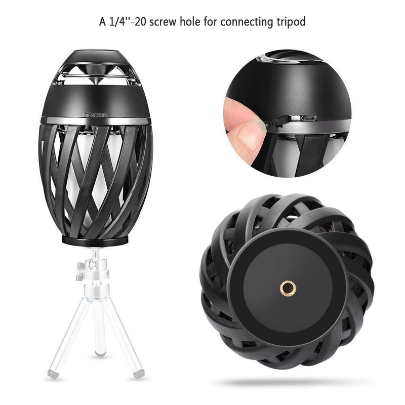 Vistatech Led Flame Speaker Bluetooth Speaker,Dancing Flames Outdoor Indoor Portable Bluetooth Speaker &Torch Atmosphere Light USB - LeoForward Australia