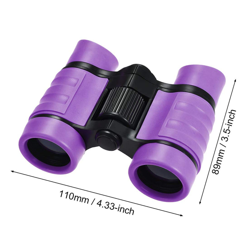  [AUSTRALIA] - uxcell Binoculars 4X30 Compact Foldable Binoculars Shock Proof Purple with Neck Strap for Bird Watching Hiking Camping