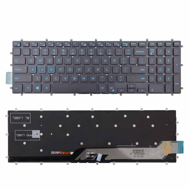  [AUSTRALIA] - TLBTEK Backlight Keyboard Replacement Compatible with Dell Inspiron 15-3580 15-3581 15-3582 15-3583 15-3584 15-3585 15-3590 15-3593 15-5565 15-5567 15-5575 15-5583 15-7566 15-7567 Series Laptop Blue Backlight