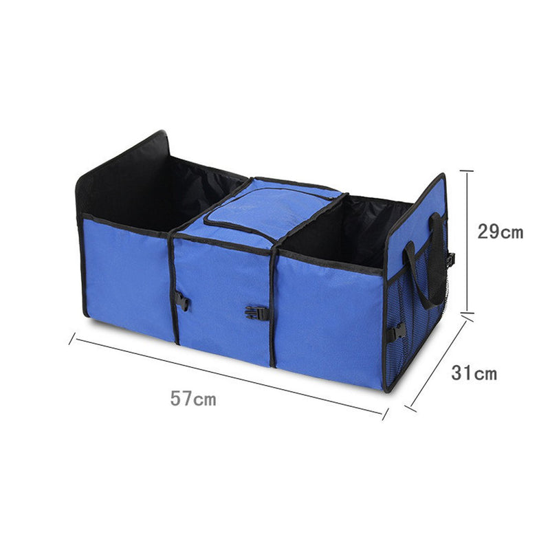  [AUSTRALIA] - YIOVVOM Trunk Organizer - Best for Keeping All Truck Supplies Together, Rugged and Durable for Hauling Cargo, While Folding Flat for Easy Storage. Organizer for Car, SUV and Truck Black