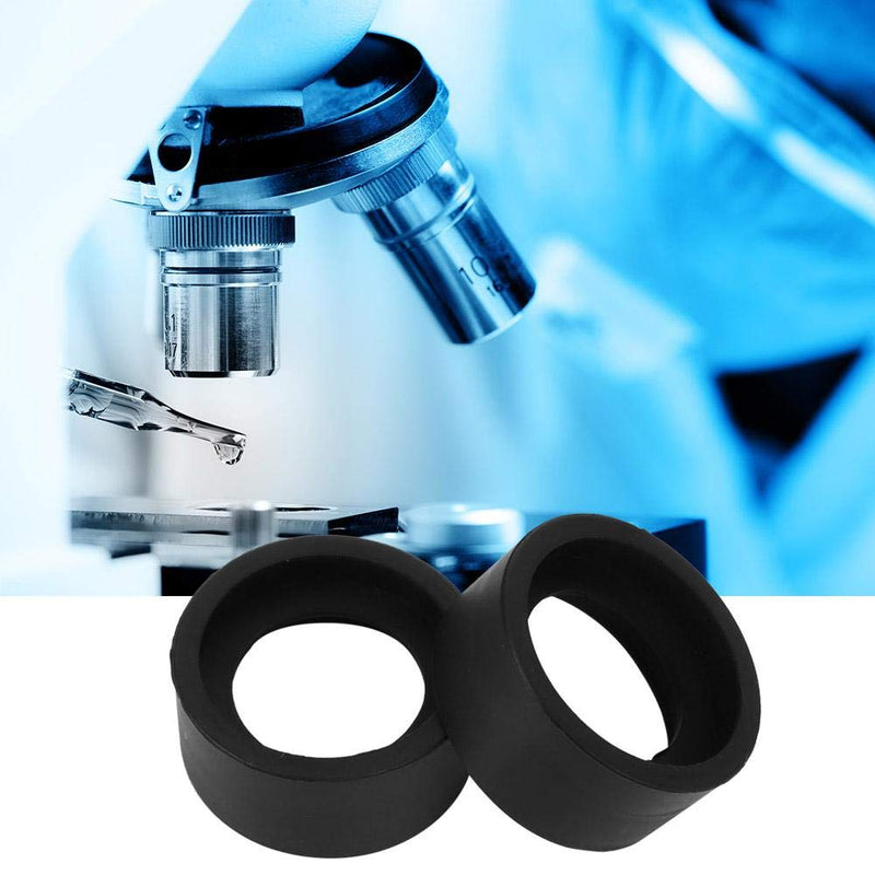  [AUSTRALIA] - 2PCS Eyepiece Cover Eyepiece Guard Soft Rubber 36mm Diameter Stereo Microscope Accessory for 32-36mm Stereo Microscope(Flat Angle)