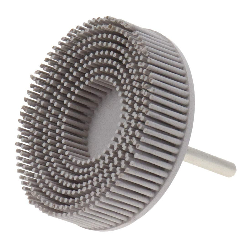  [AUSTRALIA] - Sydien 3-inch 120 Grit Bristle Brush Round Disc Rubber Abrasive Brush for Grinding Polishing Deburring Wheel (Beige) Beige 3-inch 120Grit