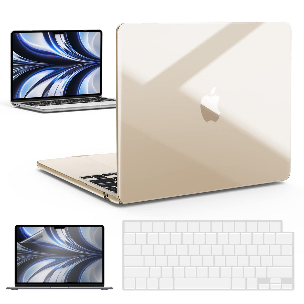  [AUSTRALIA] - IBENZER Compatible with New M2 2023 MacBook Air 15 inch case A2941, Hard Shell Case & Keyboard Cover & Screen Film for M2 Mac Air 15.3" Retina Display & Touch ID, Crystal Clear, AT15-CYCL+2 For M2 2023 Macbook Air 15” A2941