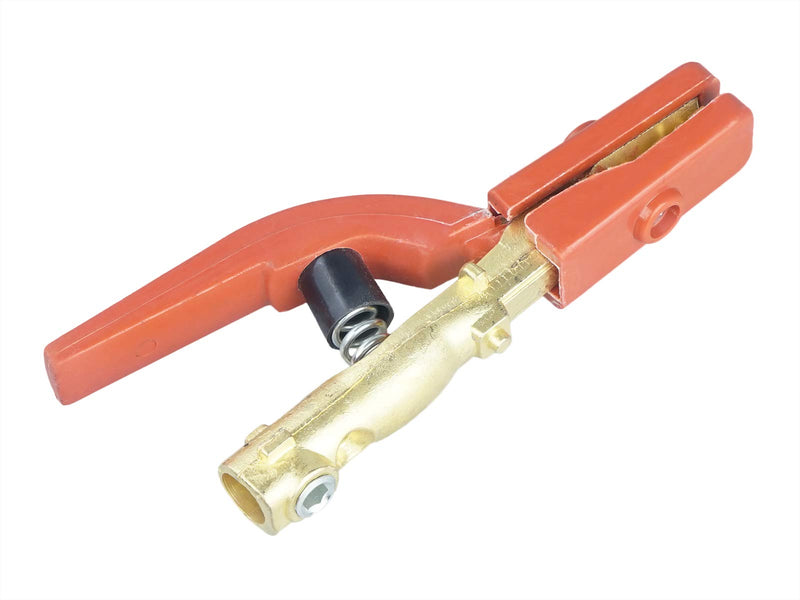  [AUSTRALIA] - 200A Welding Electrode Holder Clamp Style Forging Brass Materials for Arc MMA Welder,Red 200A