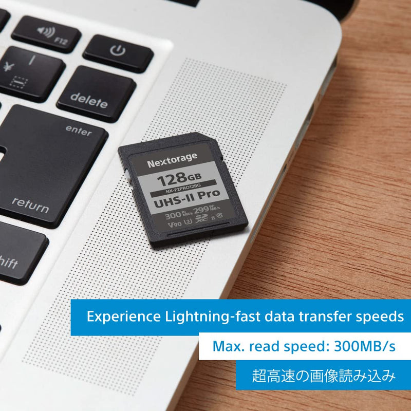  [AUSTRALIA] - NextorageUltra Fast V90 UHS-II SD Card PRO 64GB max Write Speed 299MB/s Read Speed 300MB/s (SDXC UHS2 Memory Card NX-F2PRO)