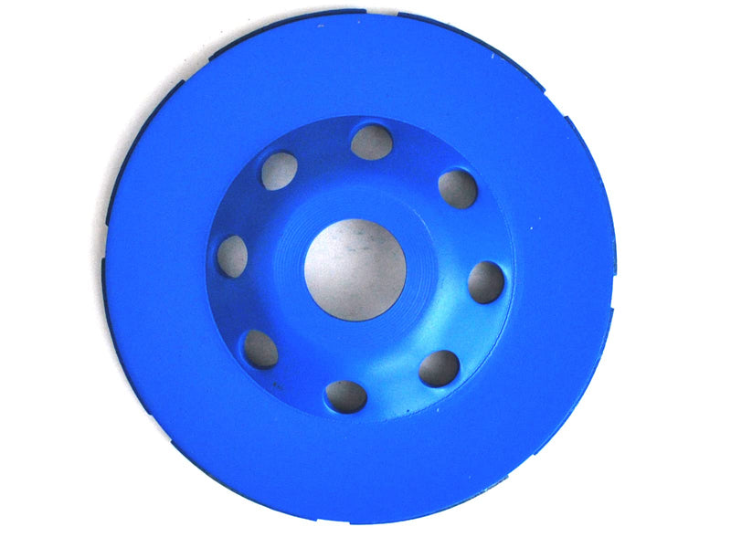  [AUSTRALIA] - QUANTEX diamond cup wheel 115mm. Diamond grinding disc double row with 22.23mm standard bore suitable for all angle grinders, concrete milling machines etc. Universal for concrete, natural stone, screed