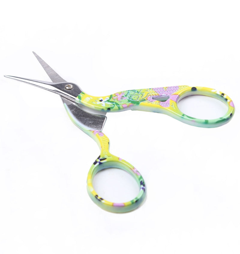  [AUSTRALIA] - BIHRTC 3.6" Stainless Steel Sharp Tip Classic Stork Scissors Crane Design Sewing Scissors DIY Tools Dressmaker Shears Scissors for Embroidery, Craft, Needle Work, Art Work & Everyday Use (Colourful-1)