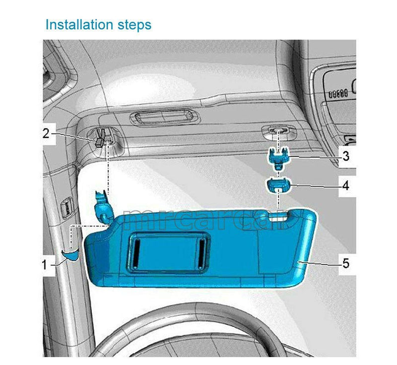  [AUSTRALIA] - Porpor Booya 2-Pack Interior Sun Visor Hook Clip Bracket for Audi A1 A3 A4 A5 Q3 Q5(8E0 857 562) (Grey) Grey