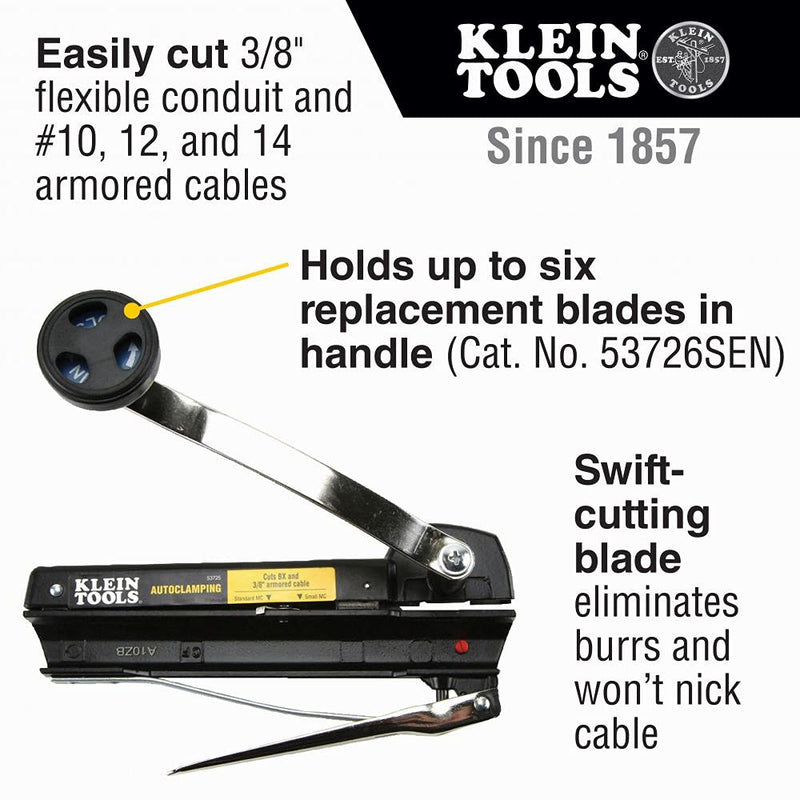 Klein Tools 53725 BX and Armored Cable Cutter - LeoForward Australia