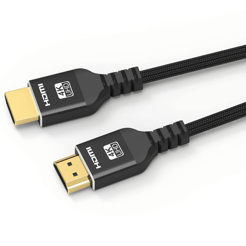  [AUSTRALIA] - HDMI Cable 3 Foot, DteeDck 3FT HDMI Cable 4K@60H High Speed Adapter Cord Short for Monitor for Monitor Computer Projector Black 1 Matte Black