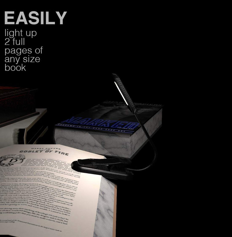  [AUSTRALIA] - Book Light, PERFECTDAY 12 LED USB Rechargeable Reading Light with 3-Level Brightness for Eye Protection Night Reading Lamp