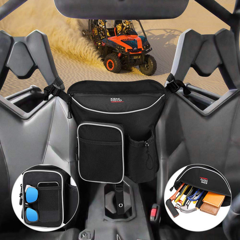  [AUSTRALIA] - UTV Storage Bag Compatible with Can am Commander 800 1000 MAX DS RS XC R DPS X XT XT-P Center Seat Shoulder Storage Bag Cab Pack