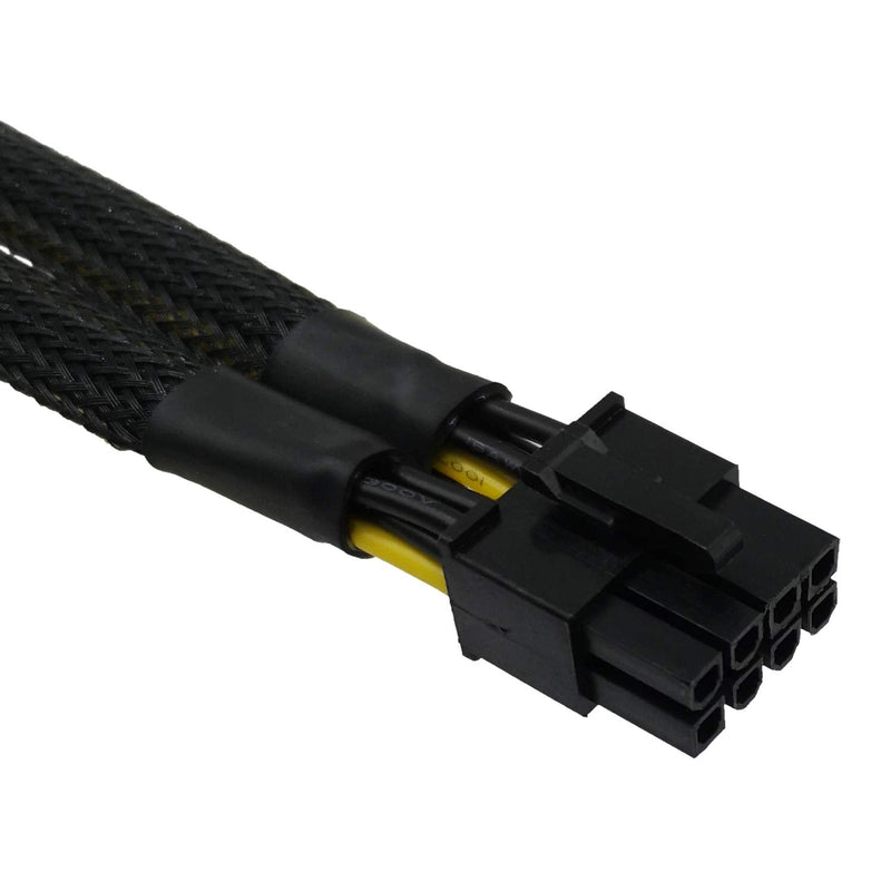  [AUSTRALIA] - COMeap Dual 6 Pin Female to 8 Pin Male GPU Power Adapter Sleeved Cable 9.5-inch(24cm)