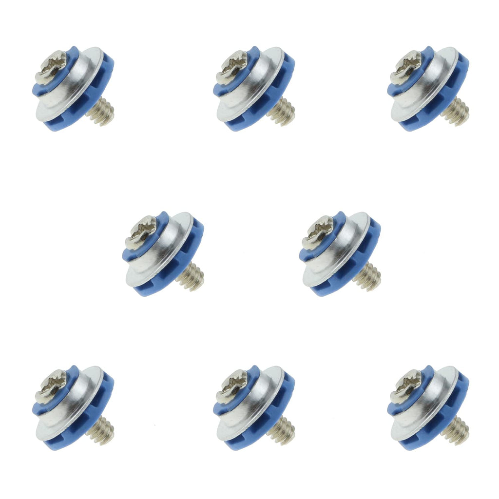  [AUSTRALIA] - Hard Drive Mounting Screw DGZZI 8PCS Replacement Screws for Isolation Grommet Mute Mounting 3.5inch HDD, Blue HDD Isolation Grommet Mute Mounting Screws