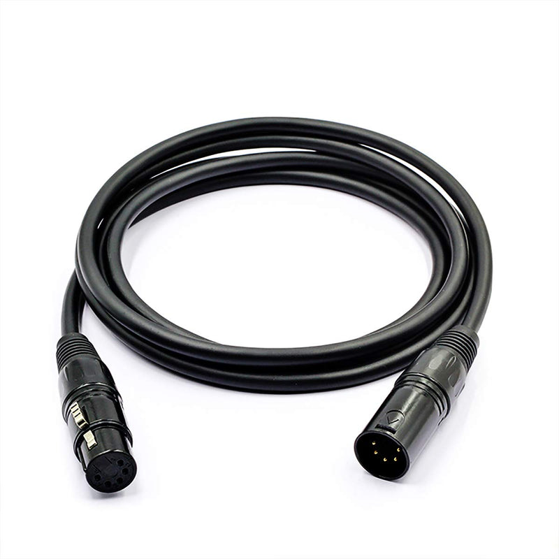  [AUSTRALIA] - HOSONGIN 5 PIN XLR DMX Cable Adapter 25 Feet, DMX512 5PIN XLR Male to Female 5-PIN DMX Cable