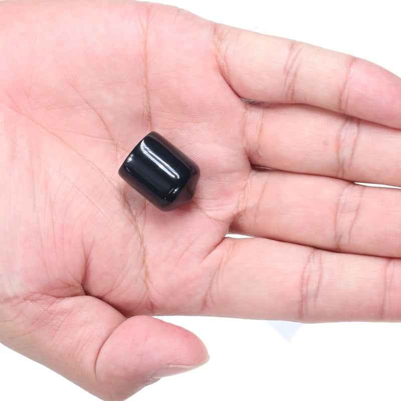  [AUSTRALIA] - 5/8 Inch Rubber End Caps Round Rubber Caps Plug Insert Decking Caps Black Rubber Tips PVC Flexible Vacuum Caps Plastic End Caps for Pipe Tube Pack of 12 5/8