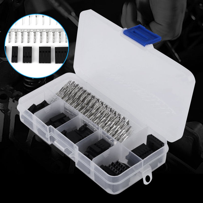  [AUSTRALIA] - TOPINCN 370pcs Electrical Connectors Wire Jumper Pin Connector Housing Electrical Terminals Kit and M/F Crimp Pins Automotive Crimp Connector Set