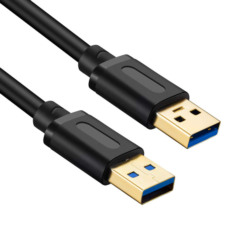  [AUSTRALIA] - Jelly Tang USB 3.0 A to A Male Cable 20Ft,USB to USB Cable USB Male to Male Cable USB Cord with Gold-Plated Connector for Hard Drive Enclosures, DVD Player, Laptop Cooler(20ft/6M) 20Ft/6M
