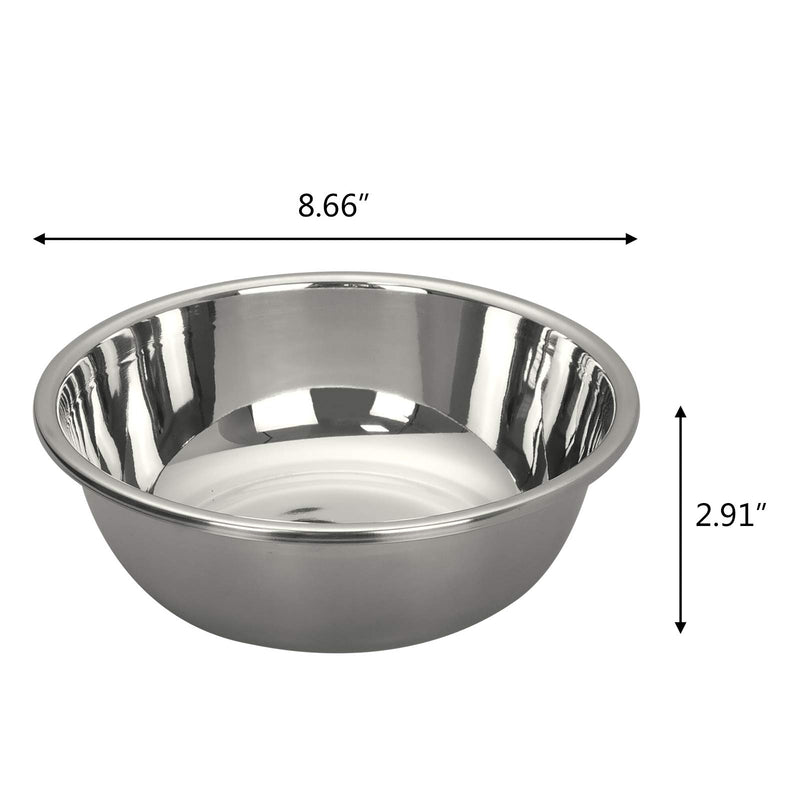  [AUSTRALIA] - Rinboat 8.66 Inch Stainless Steel Mixing Bowl, 4 Packs
