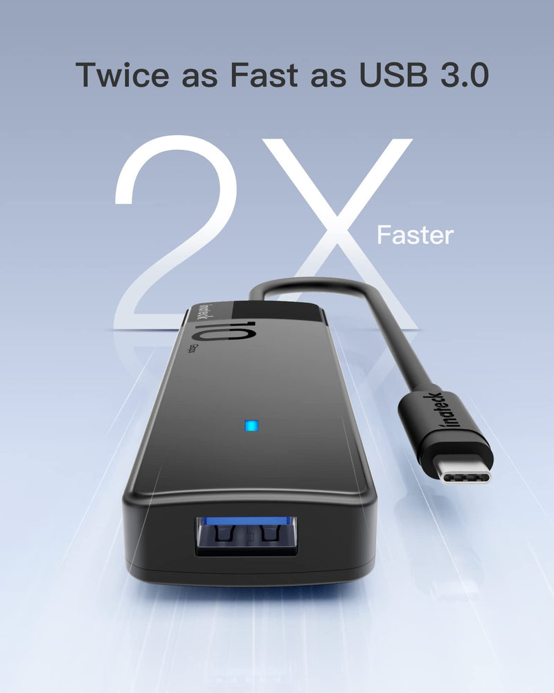  [AUSTRALIA] - Inateck USB 3.2 Gen 2 Speed, USB C to USB Hub with 4 USB A Ports, HB2025