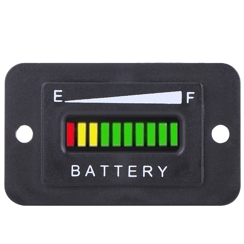 Qiilu Battery Fuel Gauge Indicator for Battery Powered Equipment Golf Cart(12/24V) 12/24V - LeoForward Australia