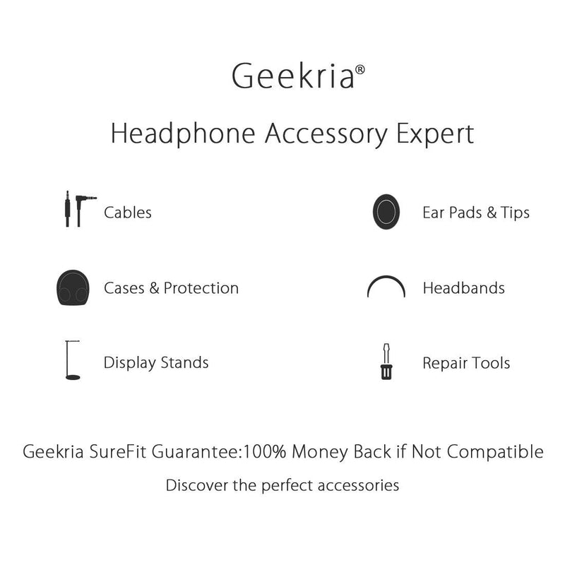  [AUSTRALIA] - Geekria 2 PCS Knit Fabric Headband Pad Compatible with Bose, AKG, Sennheiser, Sony Headphone Replacement Headband/Headband Cushion/Replacement Pad Repair Parts (Black + Gray)