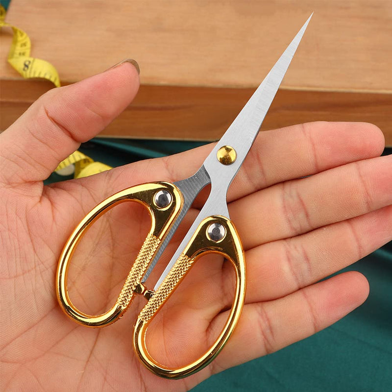  [AUSTRALIA] - Set of 3 Office Small scissors, Stainless Steel Zinc Alloy Paper-cutting Scissors, Children's Hand-made Scissors, Stationery Scissors Kids Scissors Supplies