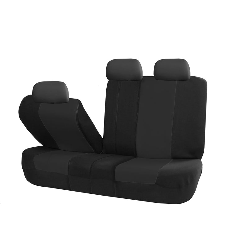  [AUSTRALIA] - FH Group FH-FB051R013 Universall Bench Seat Cover 40/60 Split and 50/50 Split Black- Fit Most Car, Truck, SUV, or Van