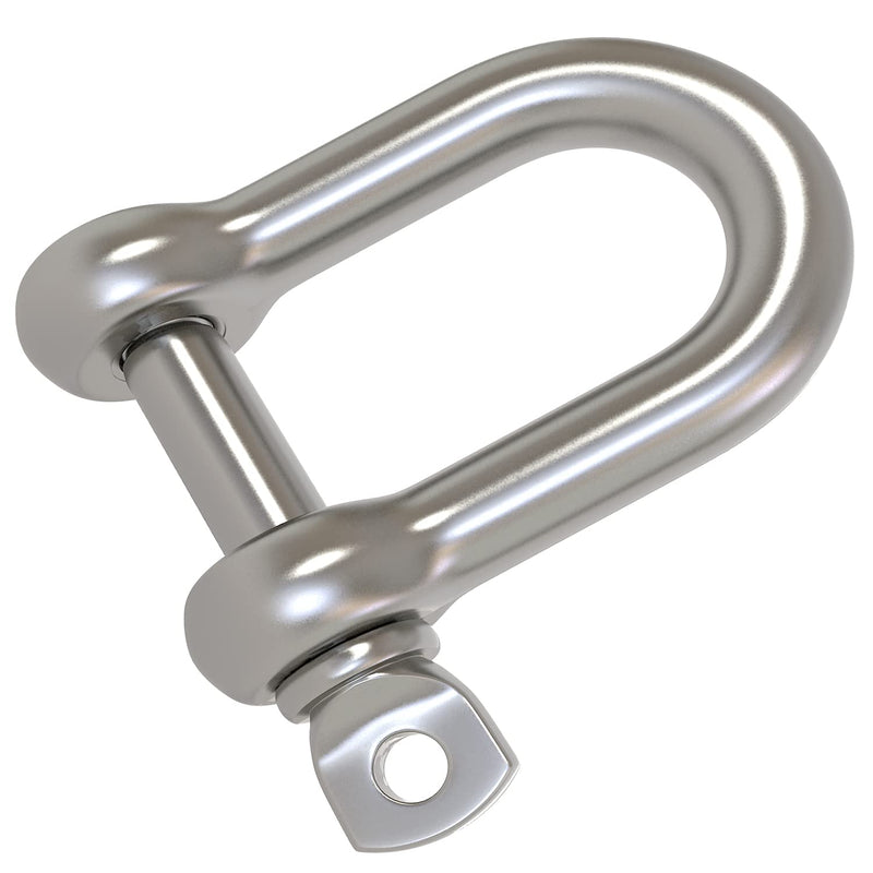  [AUSTRALIA] - 2 Pcs 1/2 Inch 12mm Screw Pin Anchor Shackle 304 Stainless Steel D Ring Shackle for Wirerope Lifting, Ship Anchor, Rope Bracelets Or Construction, Car
