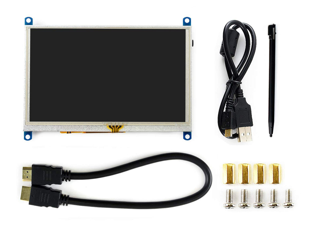  [AUSTRALIA] - Waveshare 5inch HDMI LCD (G) Resistive Touch Screen LCD 800X480 High Resolution HDMI Interface Supports Multi Mini-PCs and Multi Systems Raspberry Pi4 BB Black Banana Pi 5inch HDMI LCD (G)