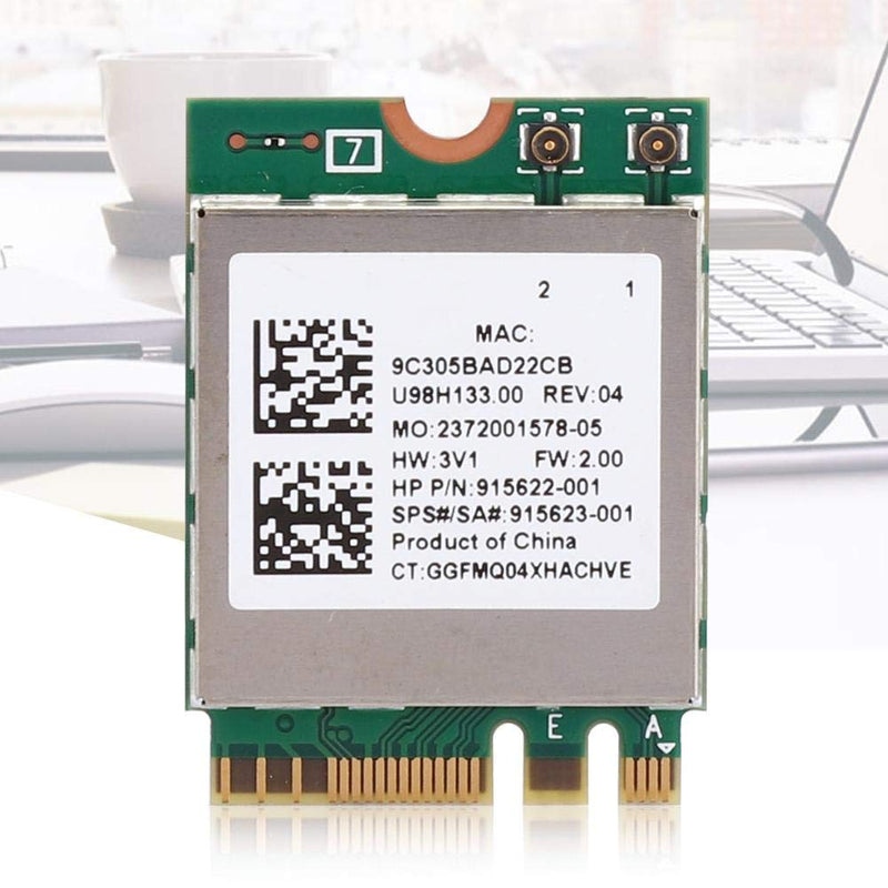  [AUSTRALIA] - ASHATA WLAN Card WiFi Card,Network Card RTL8822BE Dual Band 2.4G/5G M.2 Interface Support for Bluetooth 4.2,Support for Win 7, for Win 8 and for Win 10 System