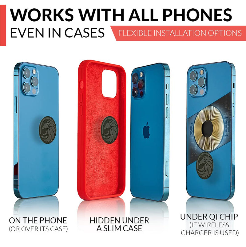  [AUSTRALIA] - New 2023 Magnetic Cell Phone Holder for Car Vent - for Any Smartphone (iPhone, Android, GPS) | Stylish All-Metal One-Hand & One-Sec Phone Mount for Car, 100 to Safeness & Comfort