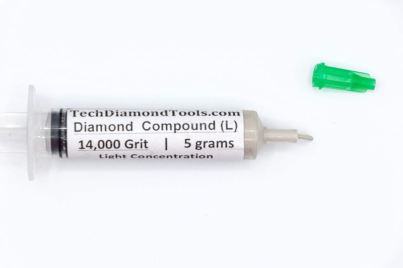  [AUSTRALIA] - TechDiamondTools Diamond Polishing Compound Polishing Paste 14,000 Grit 0-1 Microns for Marble Glass Metal Rock Jewelry Resin Silver Chrome Gemstone with 10% of Diamond Powder USA Made