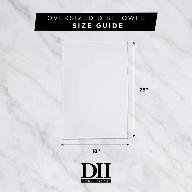  [AUSTRALIA] - DII Farmhouse Woven Dishtowel Set, 18x28, Black 5 Piece 18x28"